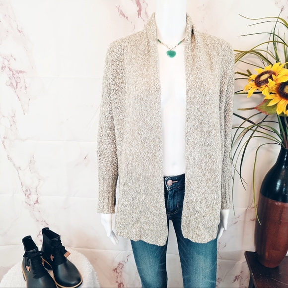 Anthropologie Angel Of The North Light Gray Cardigan - Picture 3 of 6